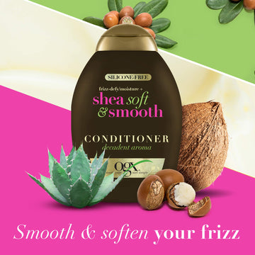 Ogx FrizzDefy/Moisture + Shea Soft & Shooth Shampoo 385Ml
